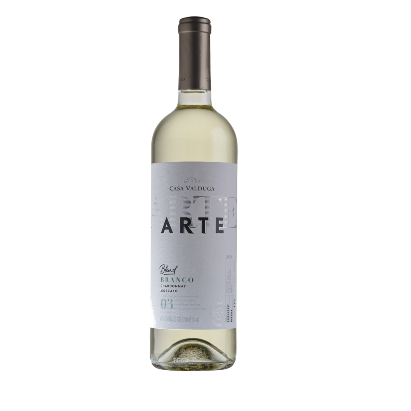 Vinho Branco Seco - Casa Valduga Arte - Safra 2024 – Chardonnay e Moscato – 750ml