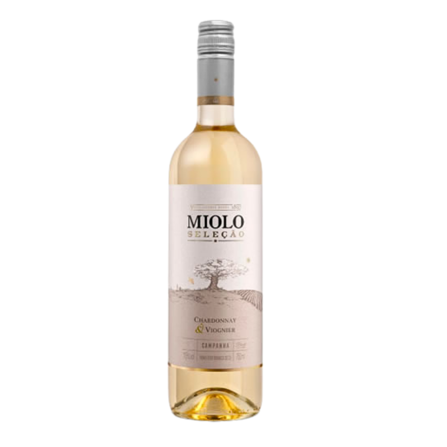Vinho Branco Seco - Miolo Seleção - Safra 2024 – Chardonnay e Viogner – 750ml