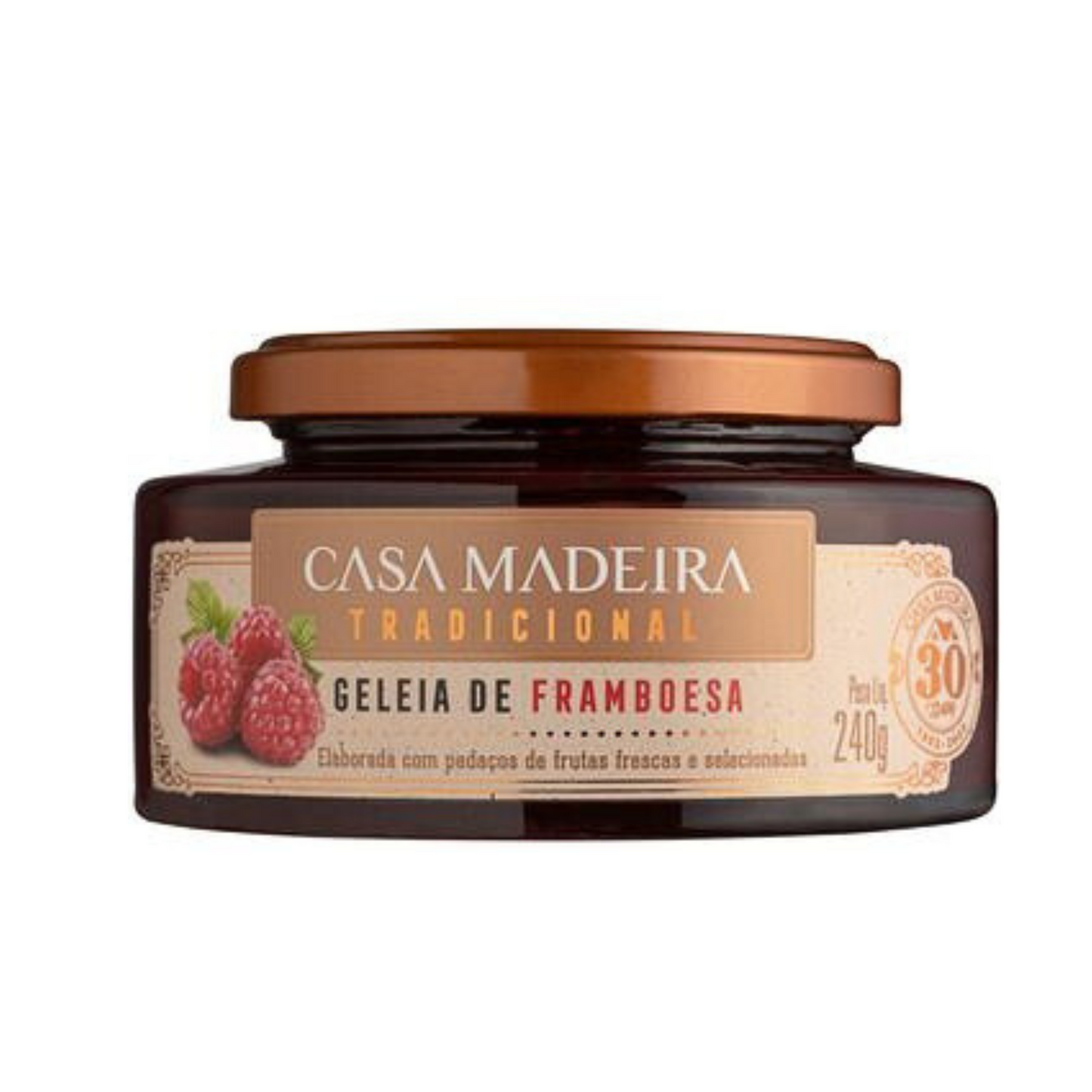 Geleia Tradicional de Framboesa da Casa Madeira - 240g