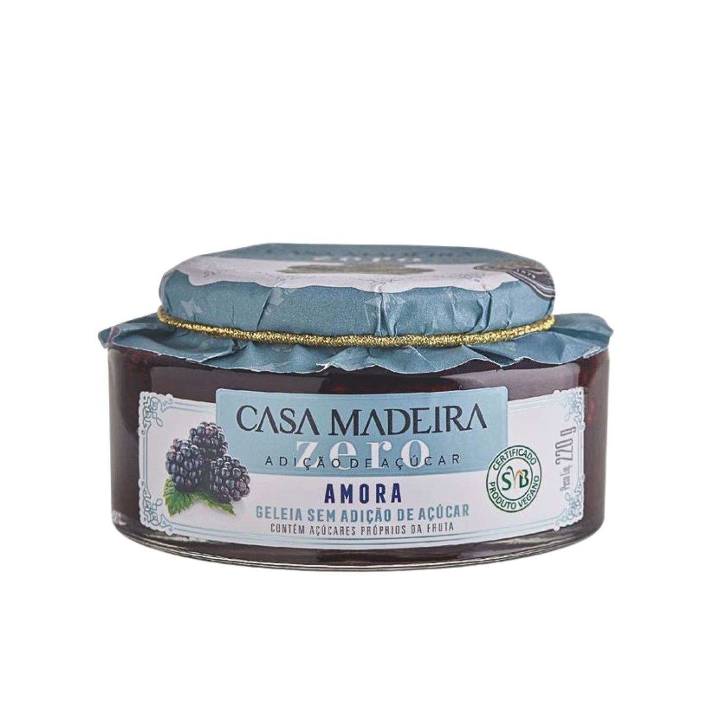 Geleia Zero Amora da Casa Madeira 220g Paladeria