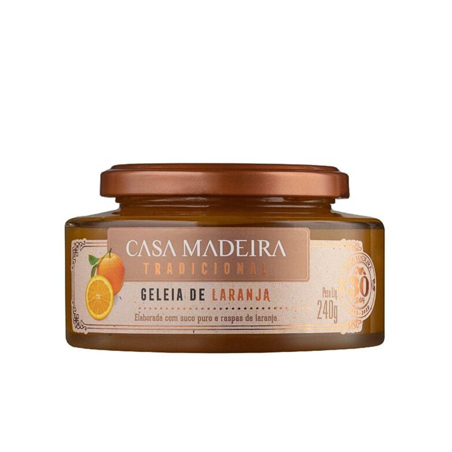 Geleia Tradicional de Laranja da Casa Madeira 240g Paladeria